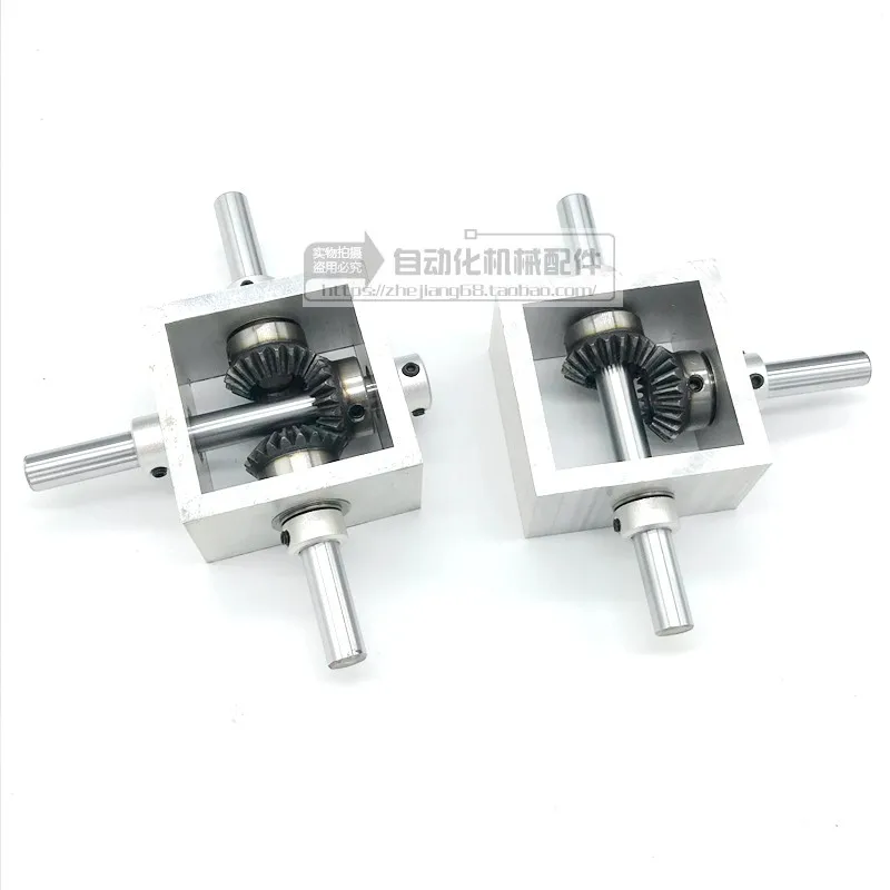 90 градусов наклона Шестерни правый угол коллектора небольшой коробка 1:1 Угловое