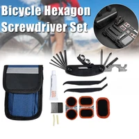 bicycle repair tool screwdriver set inflator wrench multifunctional repair tool mountain bike accessories sal99