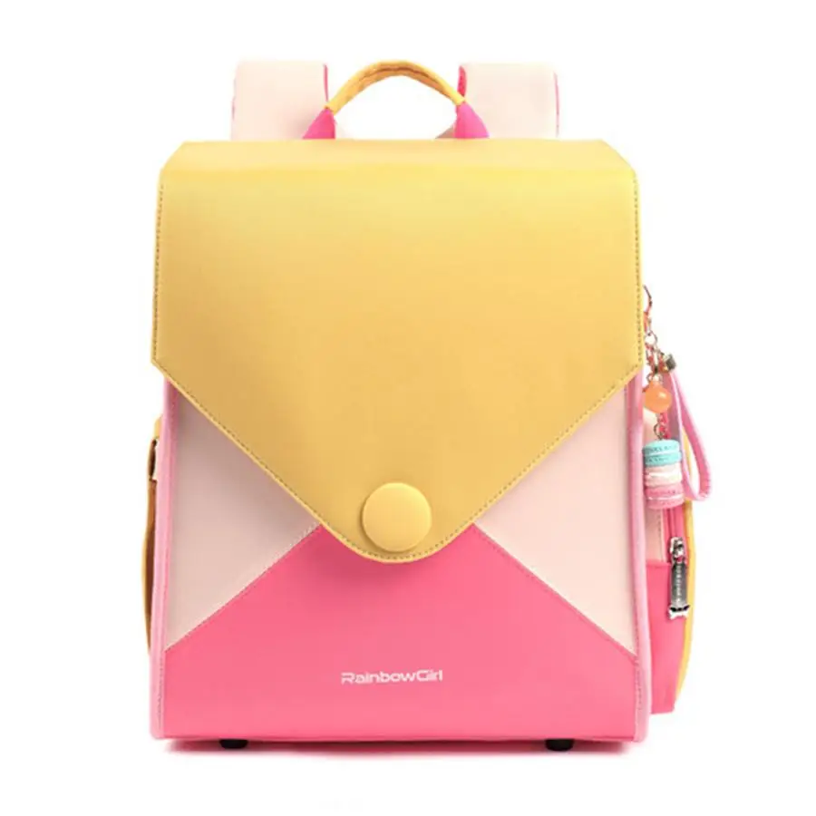 

Sweet Macarons Girls School Bags for Grade 1-4 Girls Primary School Children Backpack Candy Color Orthopedic Satchels Portfolio