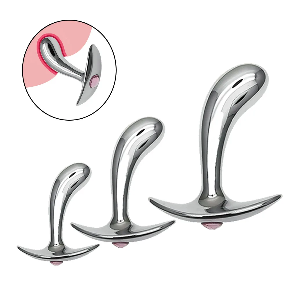 Анальная пробка S/M/L фаллоимитатор из нержавеющей стали металлическая массажер