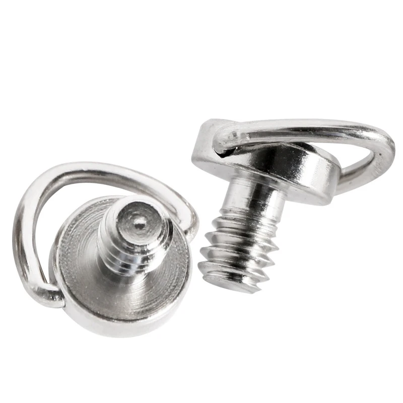 1Pc X1/4 inch Stainless Steel Camera Screw For Quick Release Plate Folding D-Ring Adapter Tripod Monopod Accessories | Электроника