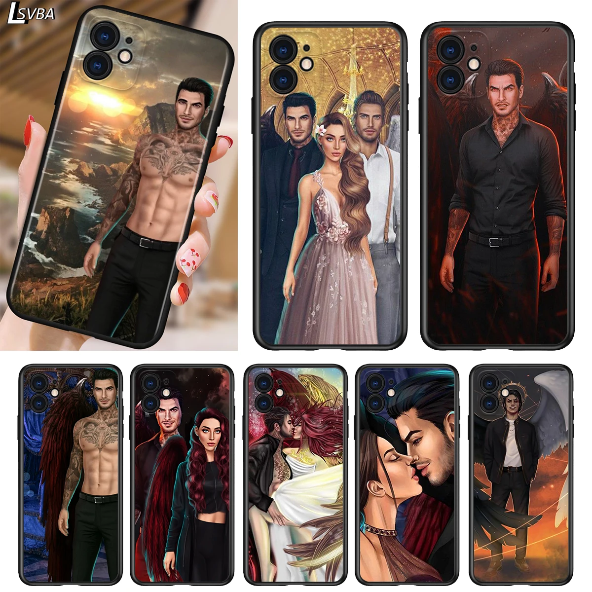 

Soft TPU Cover Fashion Romance Club for Apple iPhone 12 11 SE XS XR X 7 8 6 5 S mini Plus Pro MAX 2020 Black Phone Case