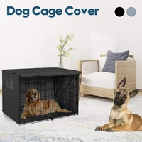 dog crate cover windproof pet kennel cover universal privacy breathable double door dog cage outdor cloth covers
