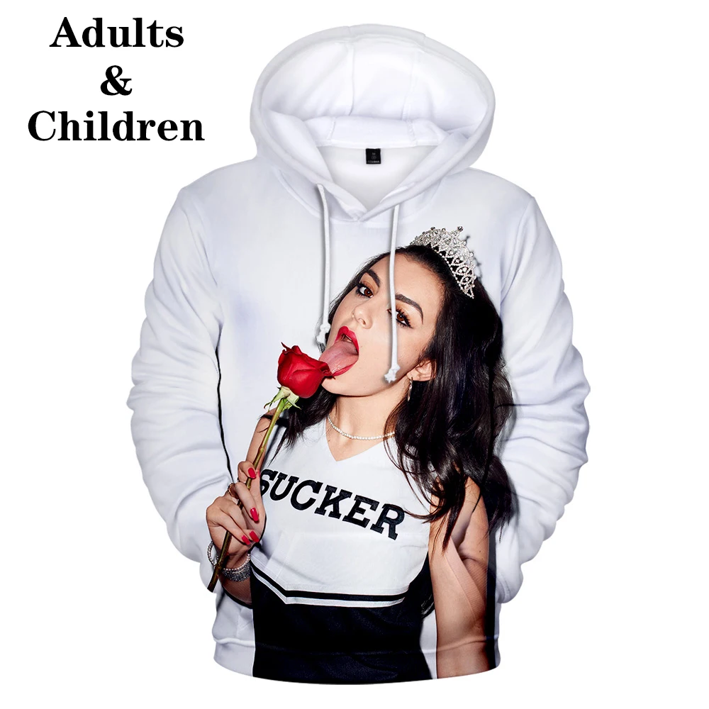 Модная новинка Charli XCX детская повседневная одежда Harajuku детские 3D худи для