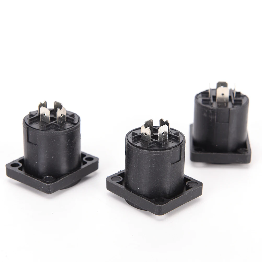 HOT 4 Pin Speakon Female Jack Socket Connector Audio Loudspeaker Amplifier Converter for PA Cable 10pcs/lot | Автомобили и