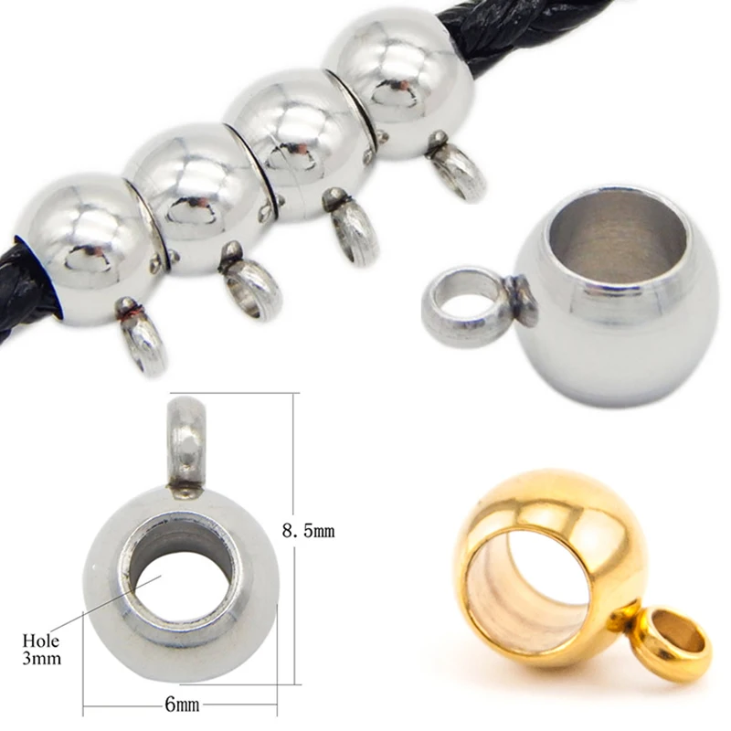 Бусины-разделители из нержавеющей стали золотого цвета 20 шт./лот бусины-шармы