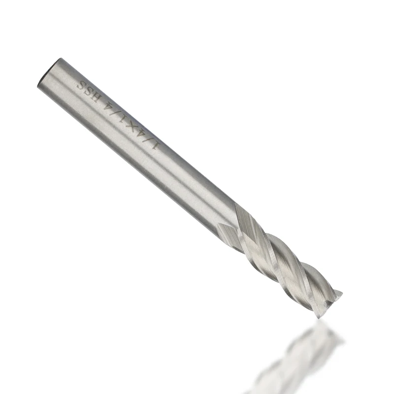 

4 Flutes Milling Cutters Straight Shank HSS End Mill Set 6pcs CNC Milling Machine 1/4 1/2 5/16 5/8 3/8 3/16 Engraving Router Bit