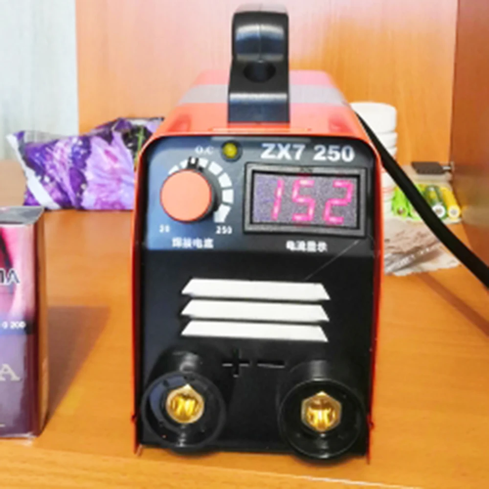 ZX7 250 10 250A 4000 вт мини MMA электрический сварочный аппарат 110/220 в инвертор дуговой