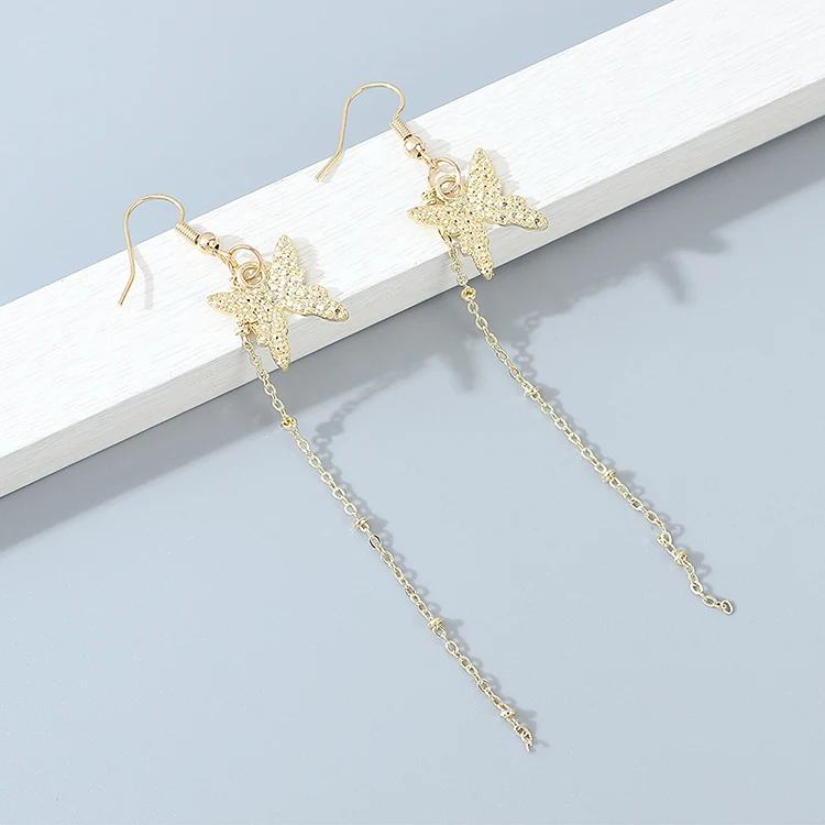 TONGKWOK богемные преувеличенные Висячие серьги для женщин шелковая нить кисточки