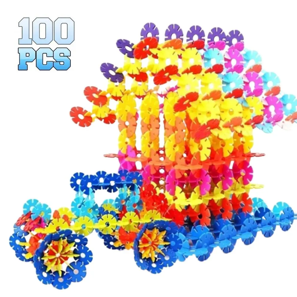 100 шт/300 шт пластиковые снежинки соединяющие блоки Строительные и строительные
