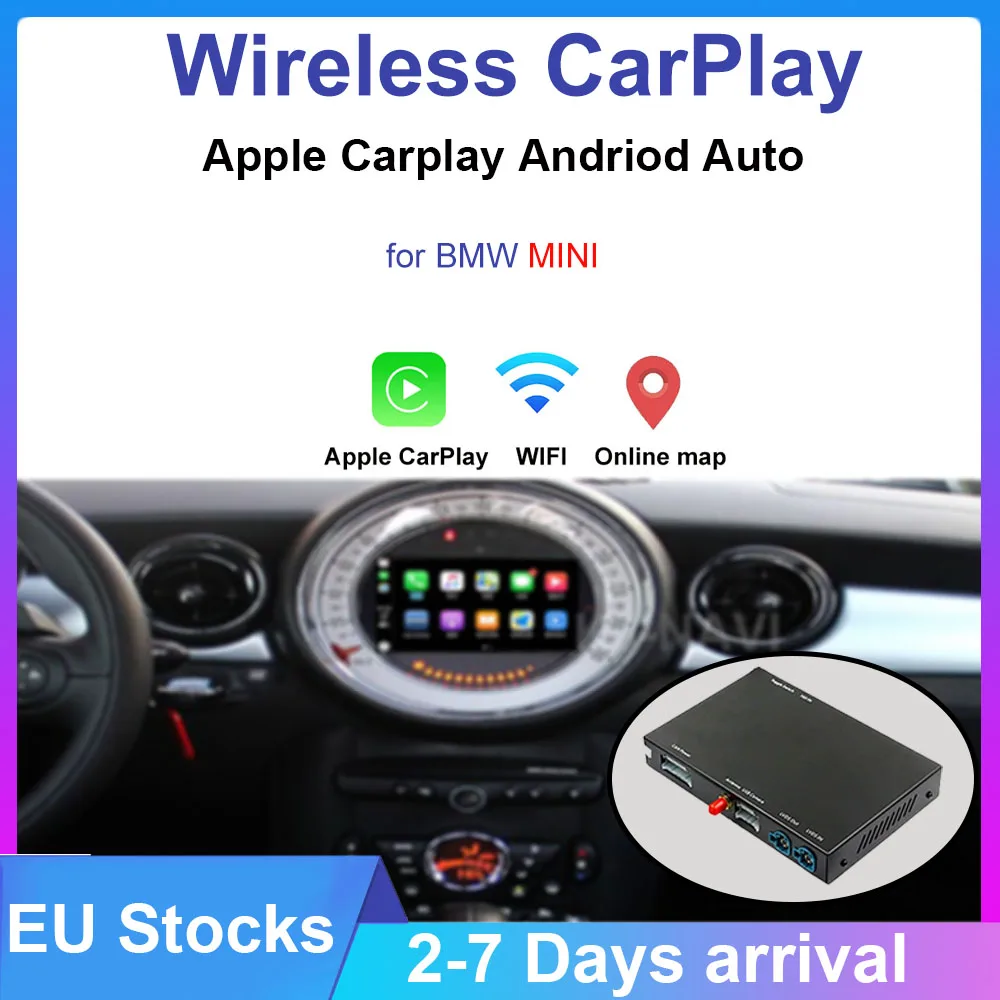 

Wireless Apple CarPlay Android Auto Decoder For BMW Mini Cooper F54 F55 F56 F60 2014-2018 NBT System Screen Support Back Camera