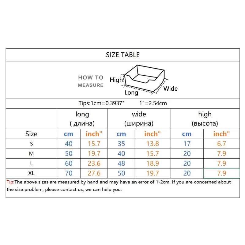 Лежанка для кошек и собак размеры S-XL теплая уютная мягкая из 3 ПП хлопка корзины