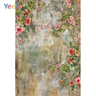 Фон для студийной фотосъемки Yeele с мраморной текстурой и цветами