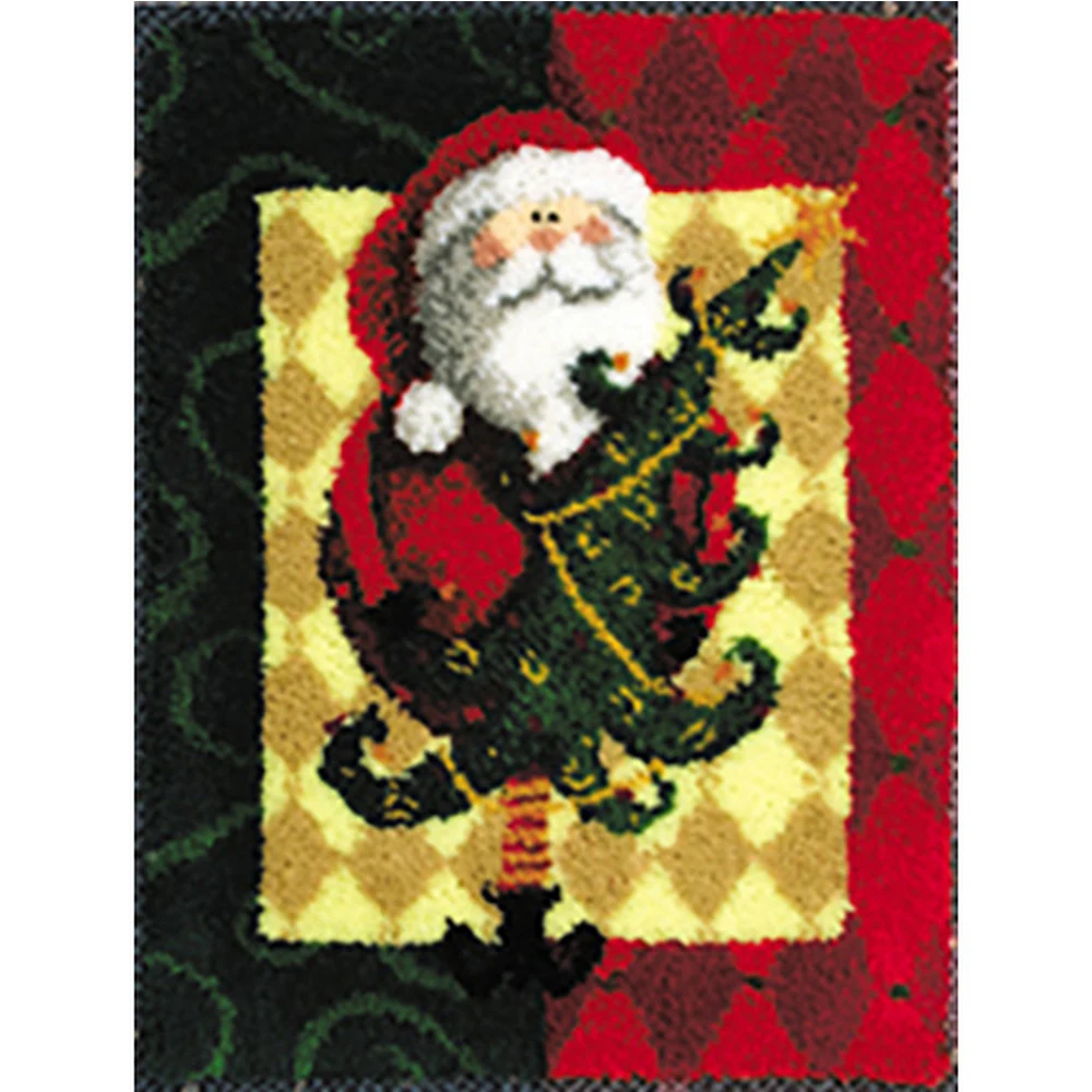 

Christmas Home decoration Tapestry Latch hook rug kits do it yourself Carpet embroidery set with Pre-Printed Pattern Carpet kit