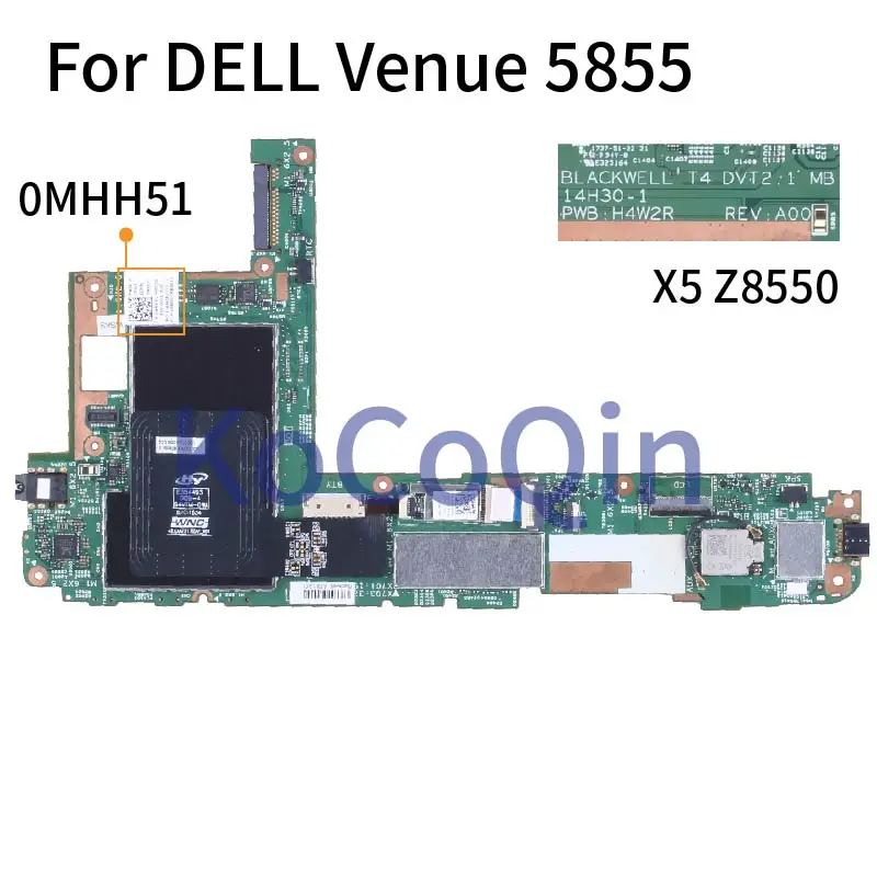 Материнская плата для ноутбука DELL Venue 5855 X5 Z8550 Pentium N3710 материнская плата для ноутбука 0MHH51 14H30-1 SR2KH