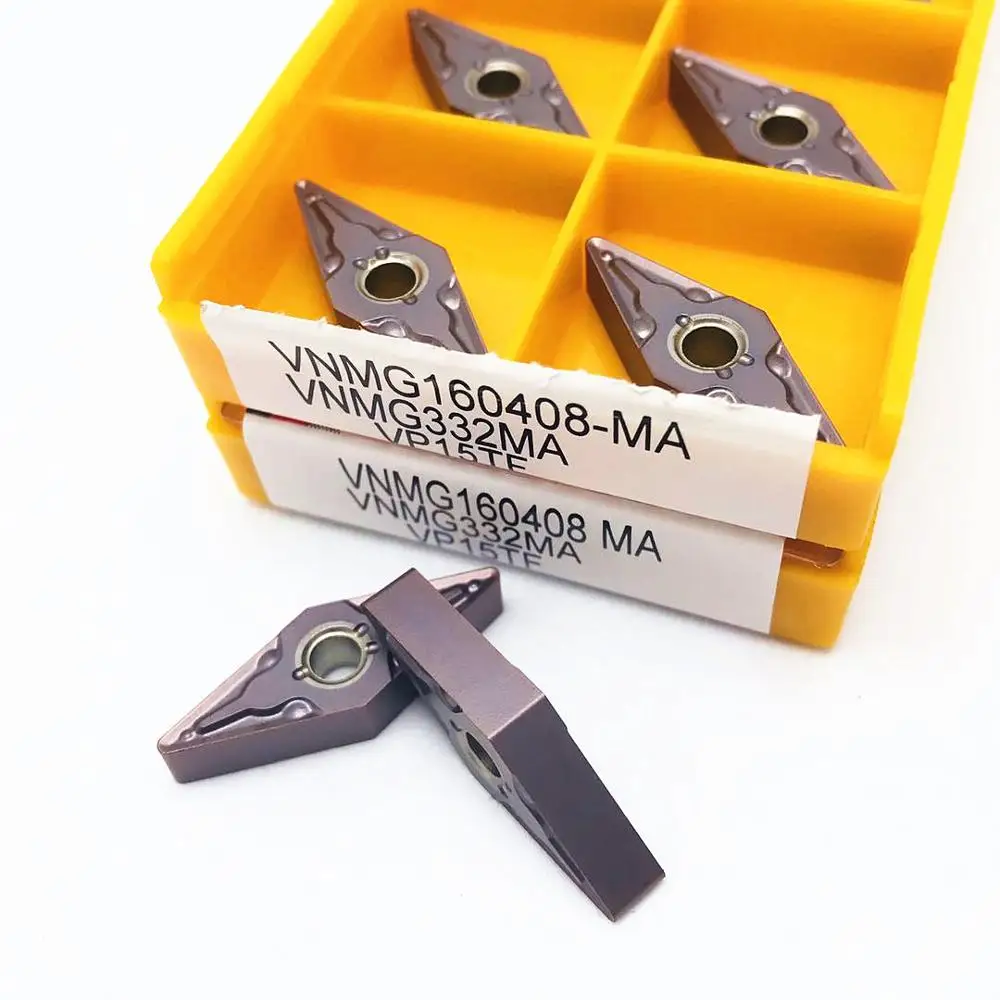 

10PCS carbide VNMG160408 MA VP15TF high precision external lathe tool CNC machine tool parts tool VNMG turning insert