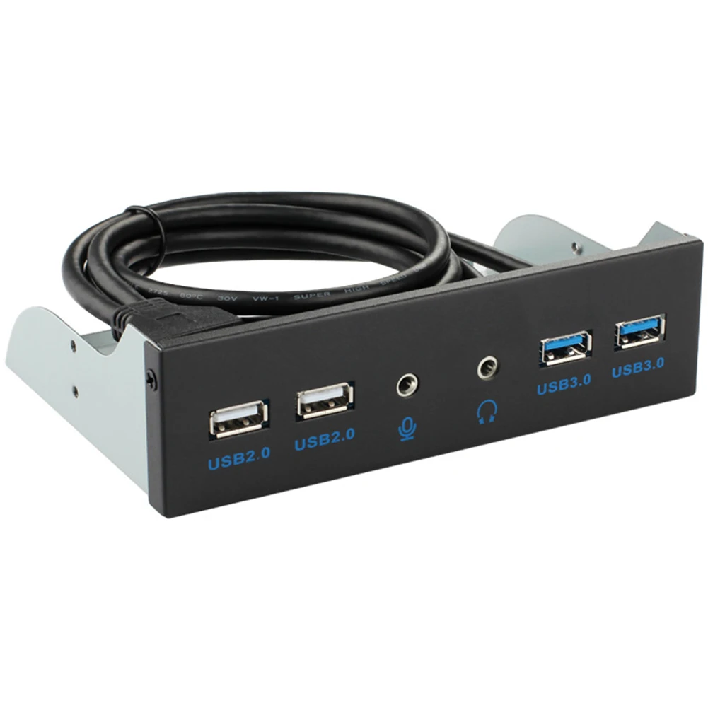 5 25 pc desktop chassis front panel usb hub connector adapter 2 usb 3 0 port and 2 usb 2 0 port for computer case cd drive pan free global shipping