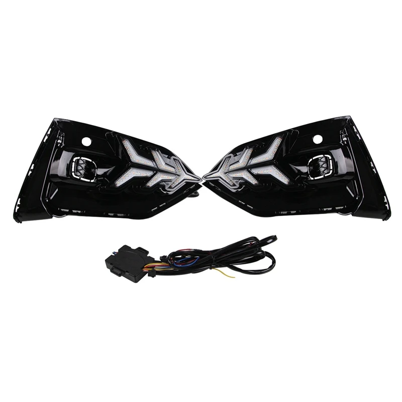 

2Pcs for 2018-2019 Ford New Focus with Yellow and Blue Modified LED Daytime Running Lights