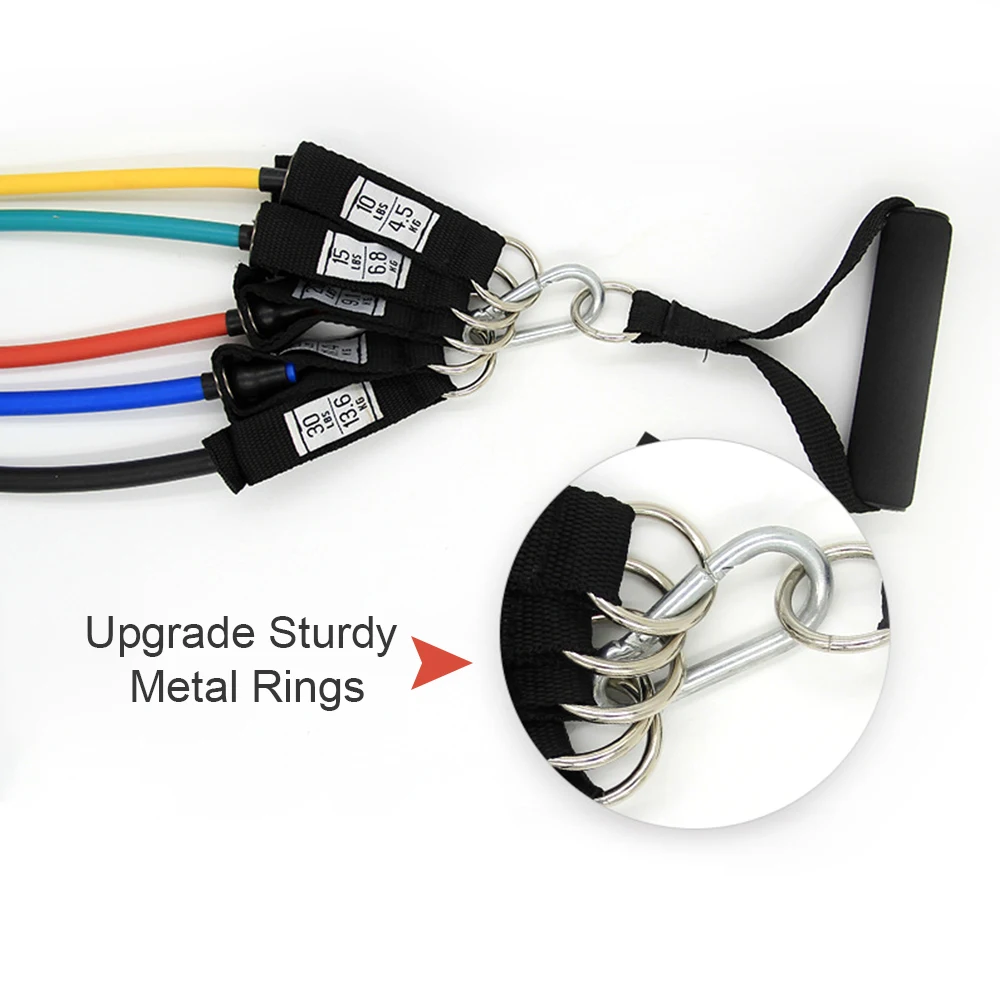 Ленты-Эспандеры для фитнеса с дверным АНКЕРОМ резиновые тренировочные ленты