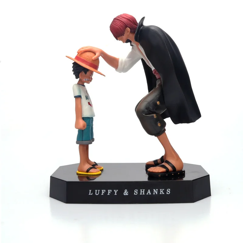 

17.5cm Anime One Piece Four Emperors Shanks Straw Hat Luffy PVC Action Figure Going Merry Doll Collectible Model Toy Figurine