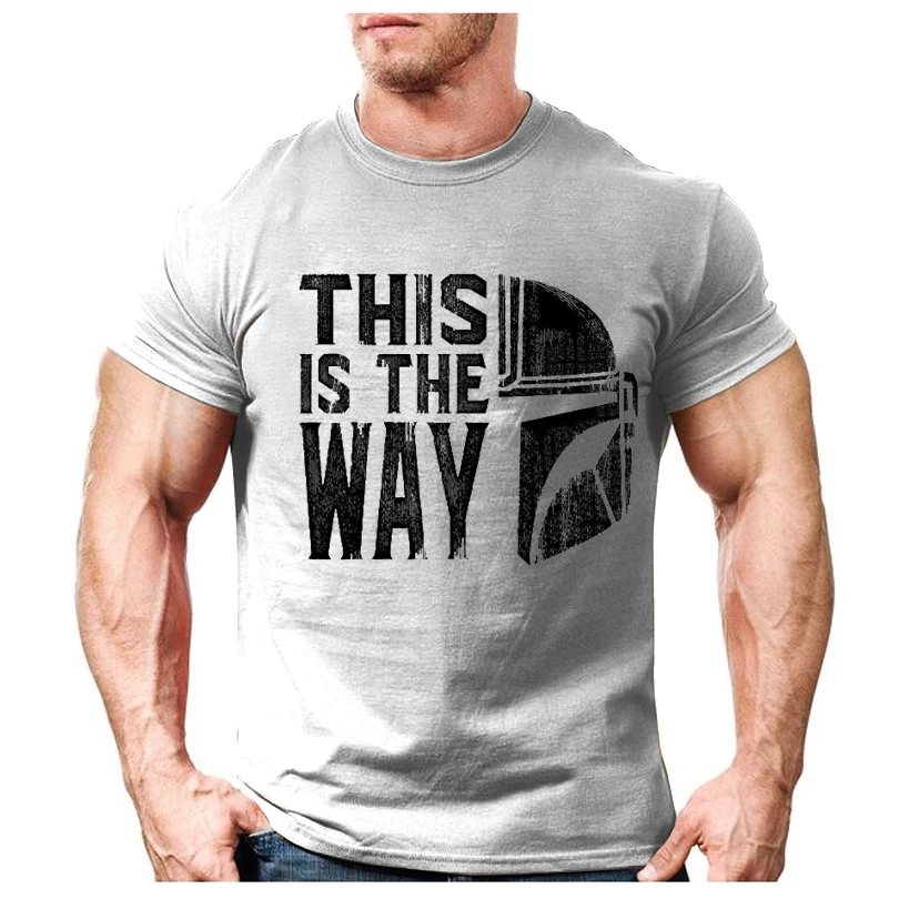2020 Новые поступления это способ печатная Футболка Мужская модная однотонная