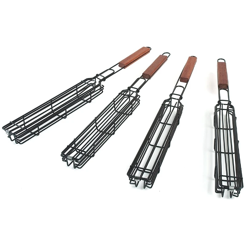 

Barbecue Baskets Sausage Grill Basket Grill Baskets Non-Stick Barbecue Grill Barbecue Clip bbq accessor