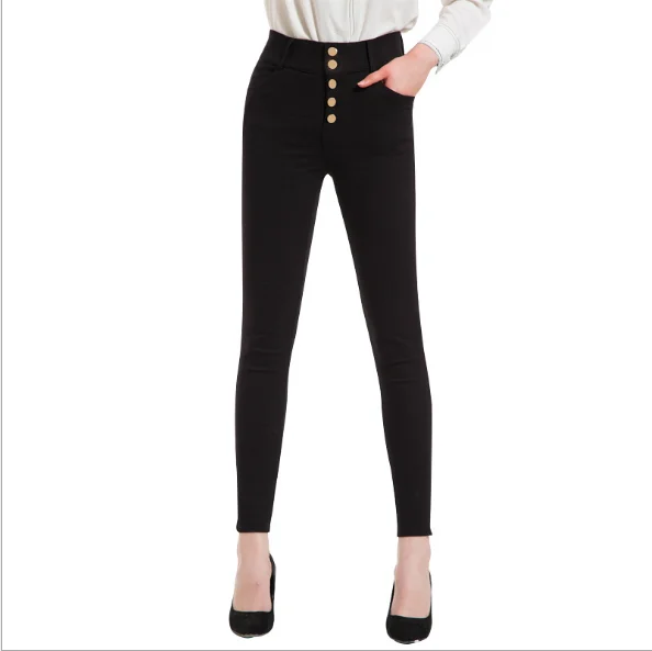 Элегантные офисные женские брюки в стиле ретро Новые облегающие черные карандаш