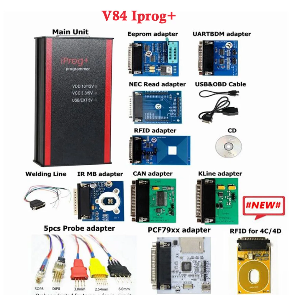 Программатор V84 Iprog + Pro поддержка IMMO коррекция пробега сброс подушки безопасности