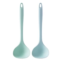 anti scald silicone ladle multifunctional large soup spoon non stick spoons with long handle