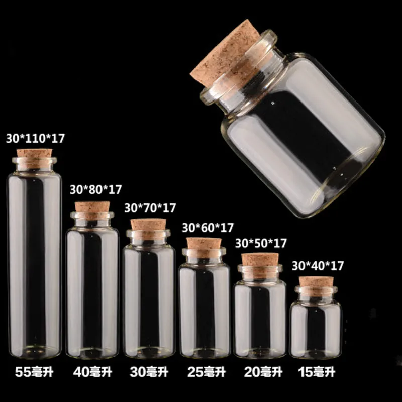 Маленькая стеклянная бутылка SUEF стеклянные банки контейнер для рукоделия