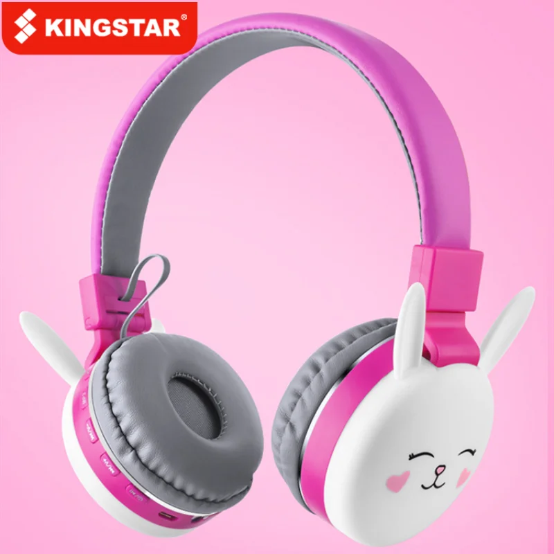 Беспроводные наушники KINGSTAR с кошачьими ушками Bluetooth складная стереогарнитура