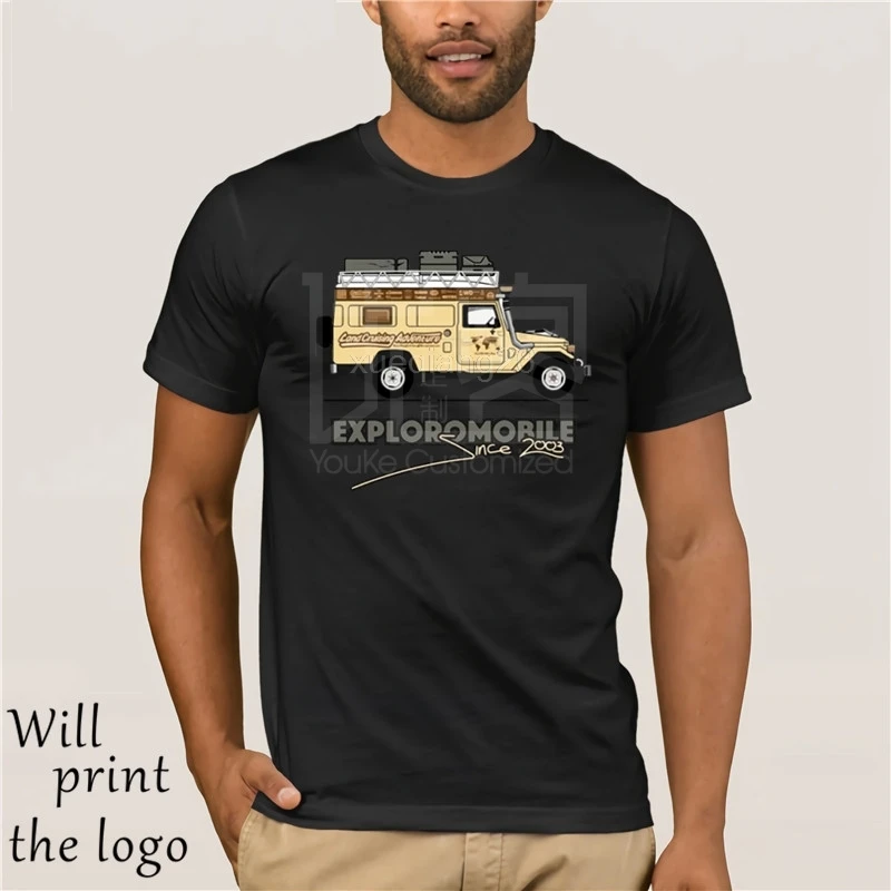 Toyota Land Cruiser Association футболка с круглым вырезом исследователем Элегантная | Мужская