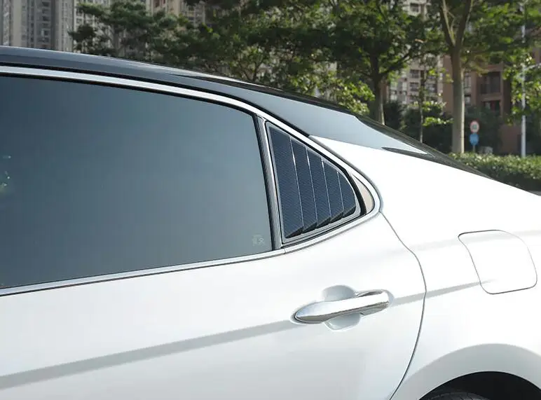 Для Toyota Camry 2019-2020 Sedan ABS затемнения для задних дверей и окон жалюзи рама оконный
