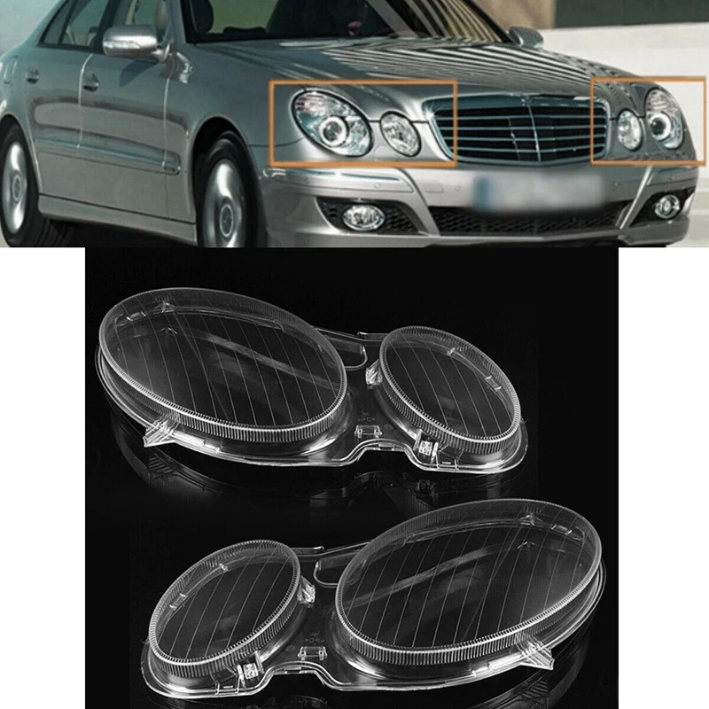 Автомобильная фара прозрачная линза для Mercedes Benz W211 E350 320 200 2002 2008 левый L|Фара авто