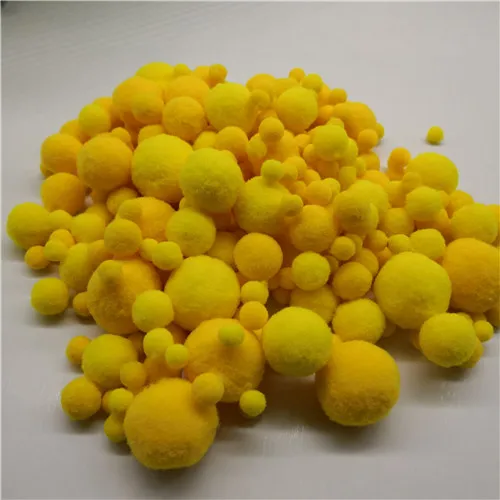 mixed yellow 20 г 8 до 30 мм смешанный размер 46 Цвет помпон помпоны мех плюшевый шар для шитья на ткани ремесло DIY свадебные украшения, аксессуары - Цвет: mixed yellow