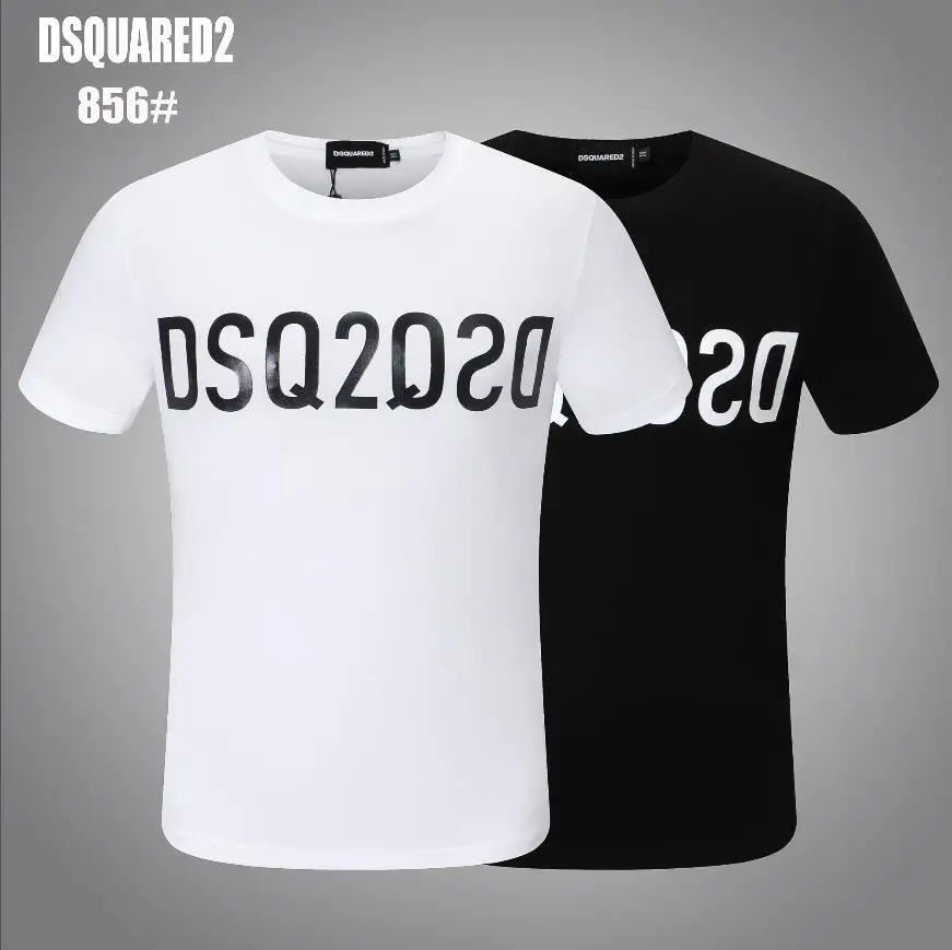

DSQUARED2-Letter printing summer cotton T-shirt for men and women, 2021 simple style, 856