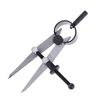 1pc wheel compass carbon steel scriber divider leather stitch hole distance measure compass leather divider tool