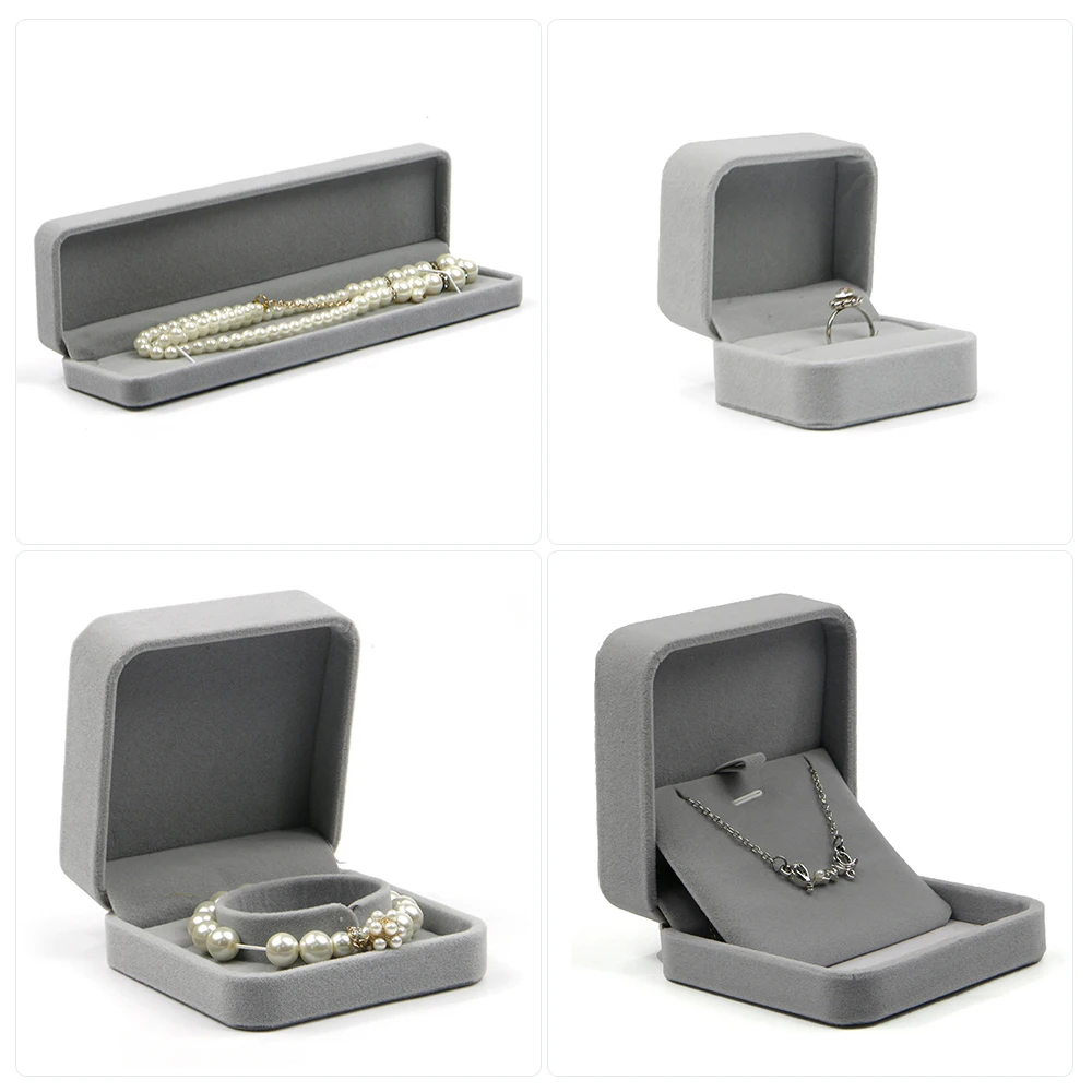 Коробка для ювелирных изделий органайзер дисплей колец серьги ожерелье браслеты