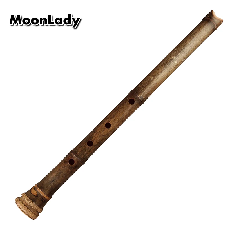 Enlarge E Key 5 Holes Shakuhachi Wooden Musical Instruments 1.6 Feet  Bamboo Vertical Flute With Root Woodwind Instrument  Shakuhachi