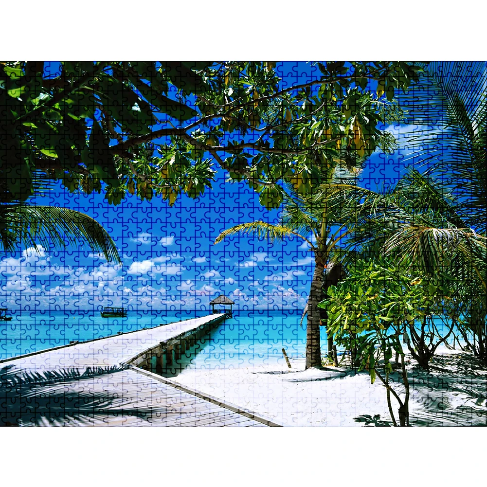 Пазл 1000 штук пейзажный узор картинки для взрослых Пазлы детей развивающие