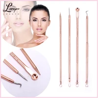 stainless steel anti acne needle 4 blackhead tweezers acne removal acne tool set facial care cleansing acne acne skin care tool