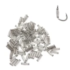 Rompin 100 шт. стальная пружина для самостоятельной сборки, рыболовный крючок для серебряного карпа, рыболовный трек 3 размера, китайские дешевые рыболовные аксессуары