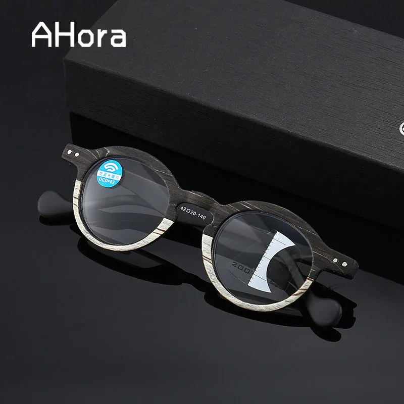 Ahora прогрессивные многофокальные очки для чтения анти-синий светильник круглый