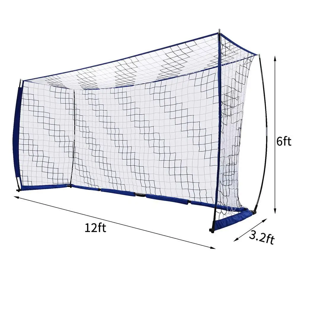 Портативный футбол сеть для футбольные ворота Junior Sports тренировочные 12ft x 6ft