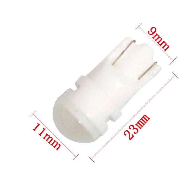 100 шт. светодиодные T10 керамические противотуманные линзы 3 SMD 2835 30MA w5w 194 168 23 мм