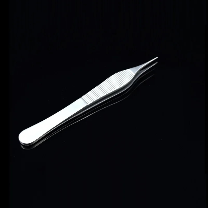 Адсон щипцы Нержавеющая сталь Пластик хирургические пинцеты 12 см ткани