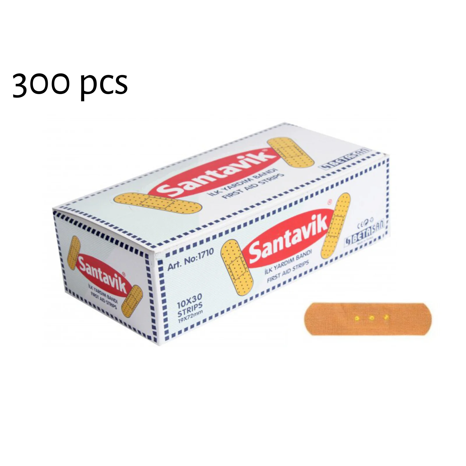 10x60 = 300 шт. дышащие пластыри на подушке|Аварийные наборы| |