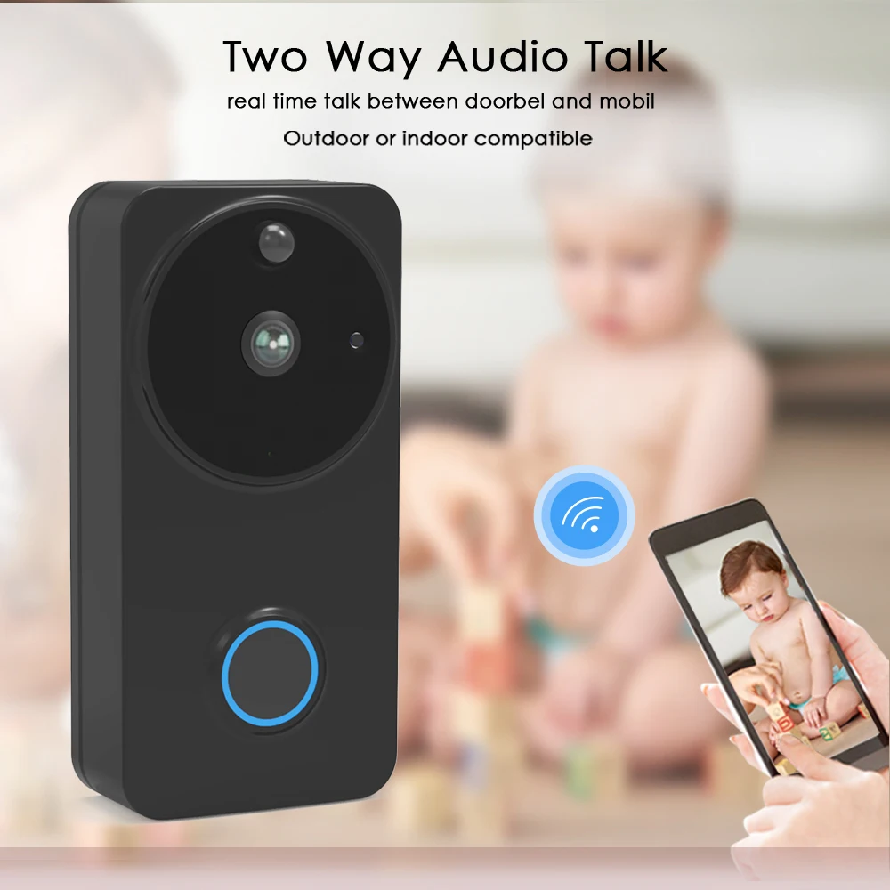 CTVMAN Wifi видео-телефон двери IP безопасности домофон для дома цифровые видео дверной звонок камера двухстороннее аудио умный беспроводной дверной звонок