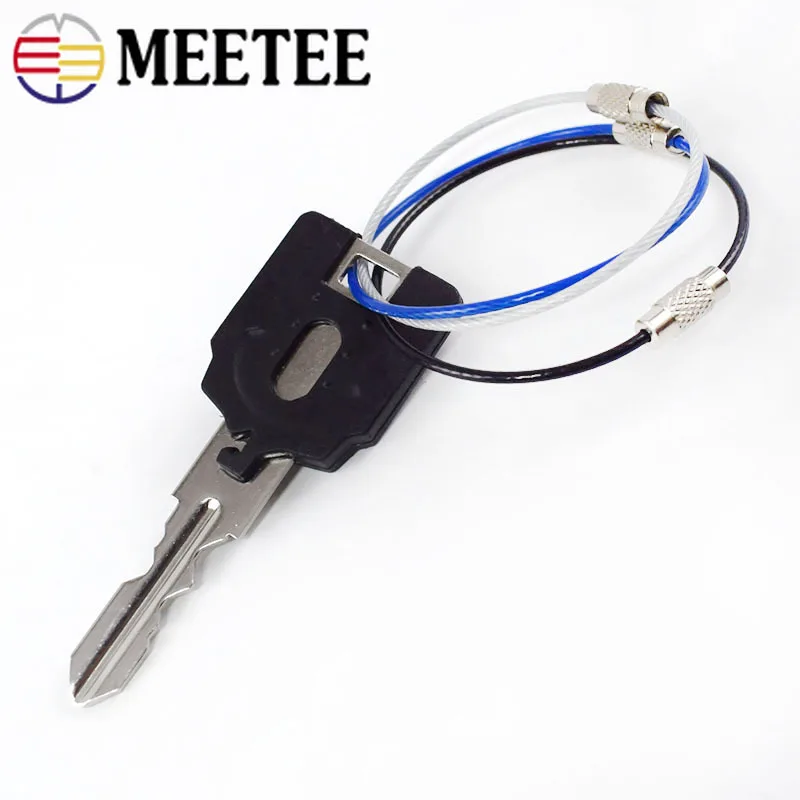 Meetee 20/50pcs 15cm Color Stainless Steel O Ring Key Buckle Traveler Keychain Tag Hang Buckles DIY Pendant Hook Accessories | Дом и сад