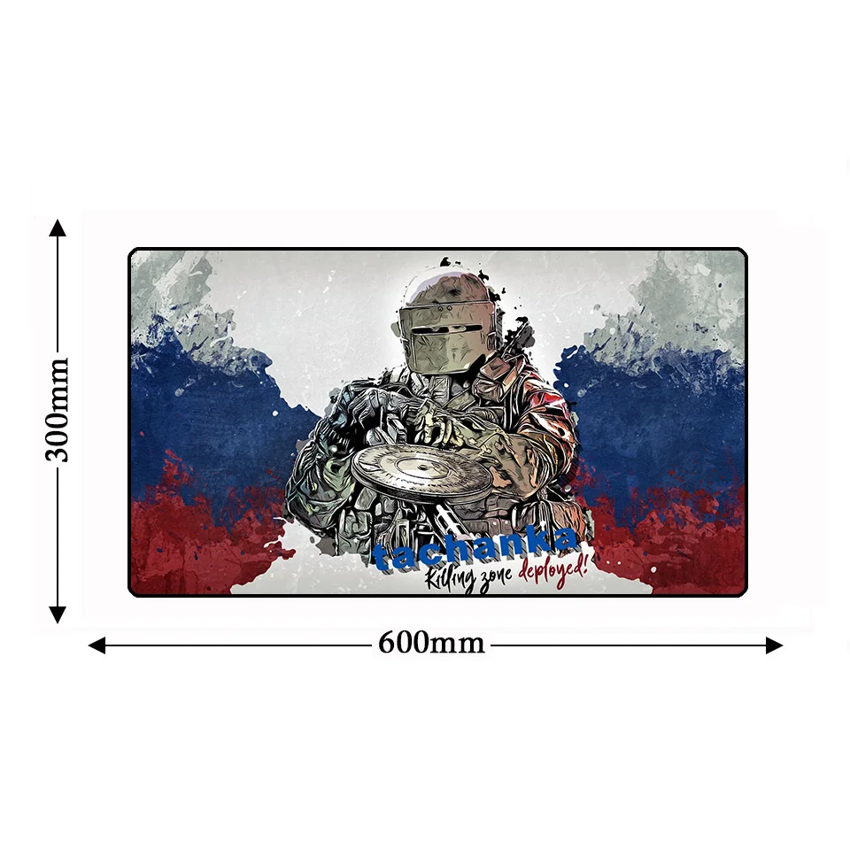 Большой нескользящий компьютерный коврик для мыши 600x300x2 мм с шестью сидениями